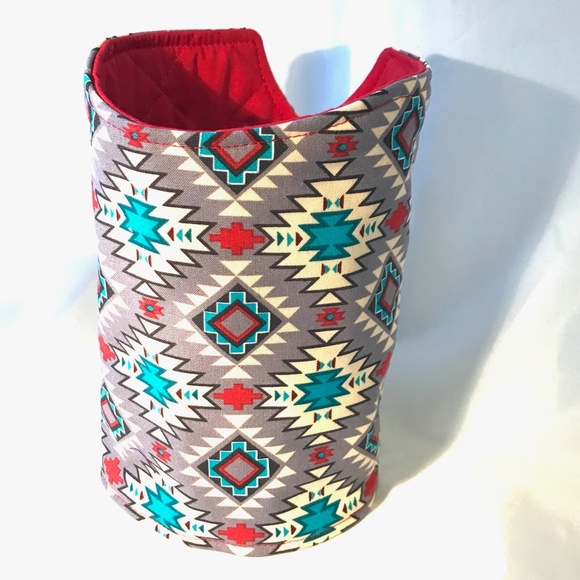Aztec Cotton Print French Press Coffee Cosy - Picture 1 of 5
